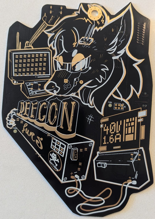 DEFCON Furs 2026 Badge - 1 Fully Assembled + 1 Blank PCB